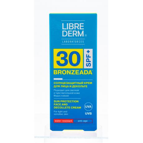 Librederm Bronzeda крем для лица и зоны декольте солнцезащитный SPF30, 50 мл - фото 2