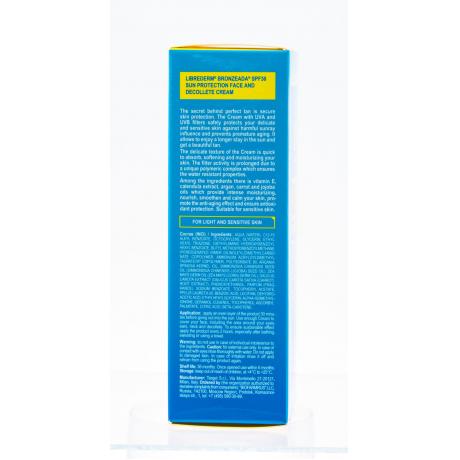 Librederm Bronzeda крем для лица и зоны декольте солнцезащитный SPF30, 50 мл - фото 6