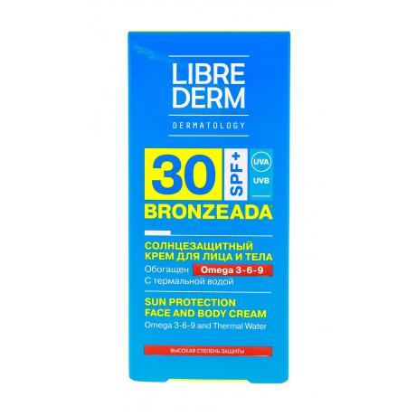 Солнцезащитный крем SPF30 Librederm Bronzeada с Омега 3-6-9 и термальной водой, 150 мл - фото 3