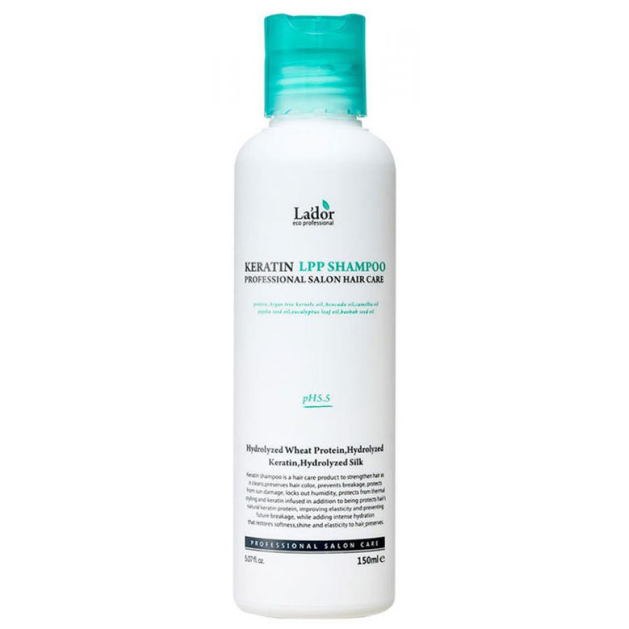 Безсульфатный шампунь для волос с кератином La'dor Keratin LPP Shampoo 150мл