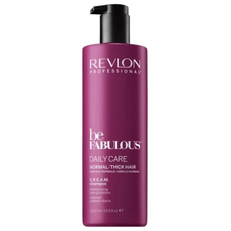 Очищающий шампунь для нормальных густых волос Revlon Professional Be Fabulous C.R.E.A.M. Shampoo, 250 мл - фото 3