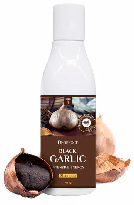 Шампунь для волос с черным чесноком Deoproce Black Garlic Intensive Energy Shampoo 200мл
