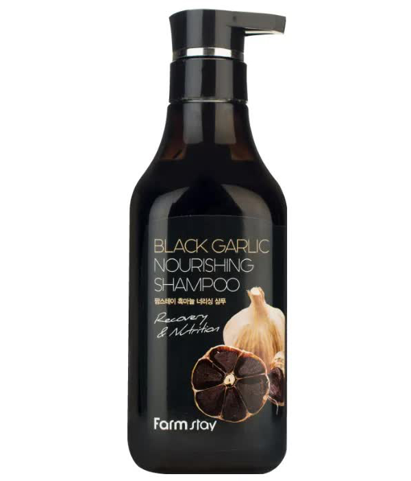 Шампунь питательный с экстрактом чёрного чеснока FarmStay Black Garlic Nourishing Shampoo, 530ml