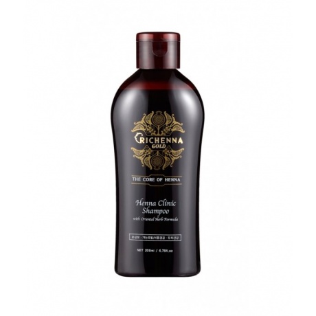 Richenna Шампунь для волос с хной и комплексом восточных трав Gold Henna Clinic Shampoo, 200 мл - фото 2