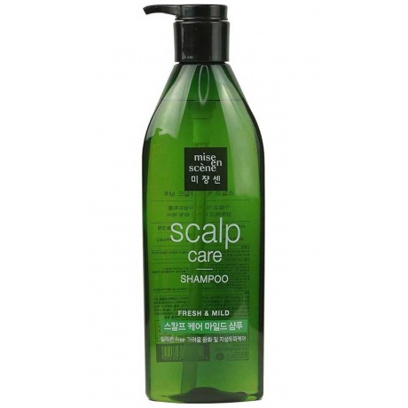 Шампунь Miseenscene Scalp Care Shampoo с экстрактами зеленого чая и имбиря - фото 1
