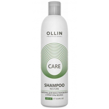Шампунь Ollin Professional Care для восстановления структуры волос 250мл - фото 1