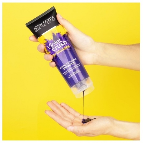 Шампунь с фиолетовым пигментом John Frieda Violet Crush для нейтрализации желтизны светлых волос 250 мл - фото 7