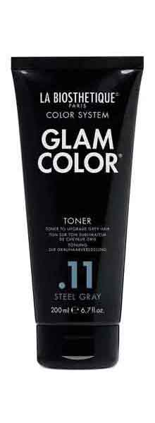 Полуперманентный тонирующий кондиционер для седых волос La Biosthetique Glam Color Toner 11 Steel Gray 200 мл