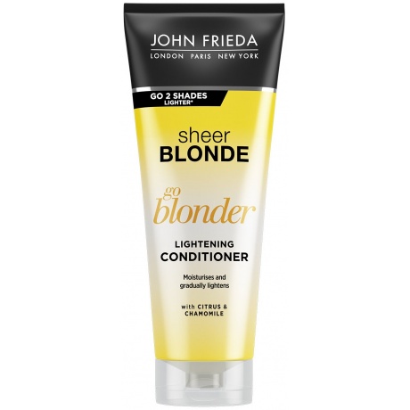 Кондиционер осветляющий John Frieda Sheer Blonde Go Blonder для натуральных, мелированных и окрашенных волос 250 мл - фото 2