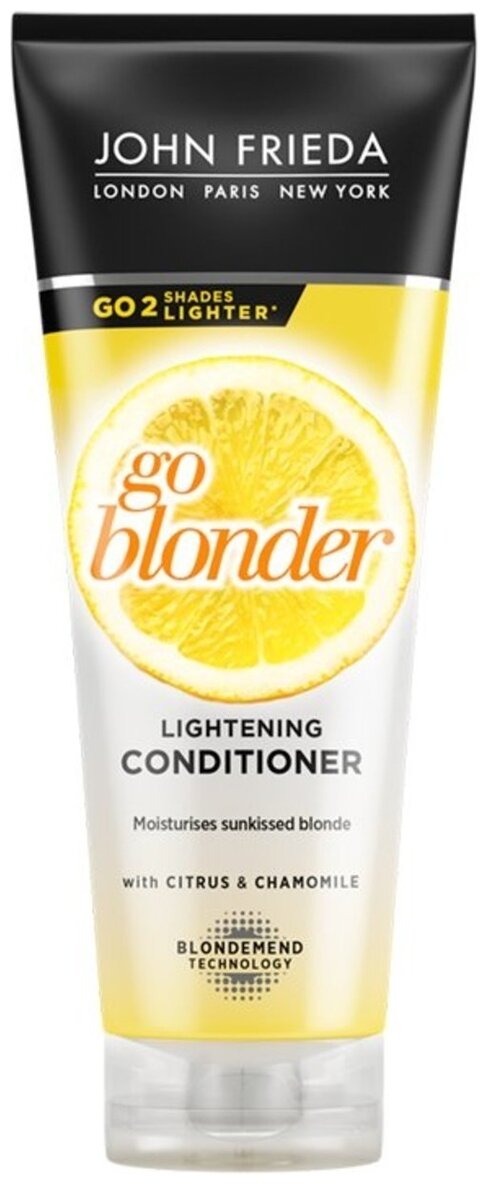 Кондиционер осветляющий John Frieda Sheer Blonde Go Blonder для натуральных, мелированных и окрашенных волос 250 мл