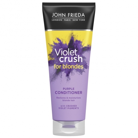 Кондиционер с фиолетовым пигментом John Frieda Violet Crush для восстановления и поддержания оттенка светлых волос 250 мл - фото 1