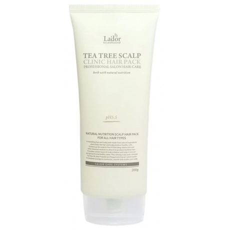 Маска-пилинг для кожи головы с чайным деревом La'dor Tea Tree Scalp Hair Pack, 200ml - фото 1