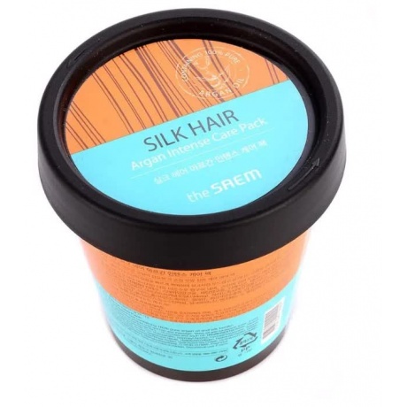 Маска интенсивная для волос The Saem Silk Hair Argan Intense Care Pack 200мл - фото 2