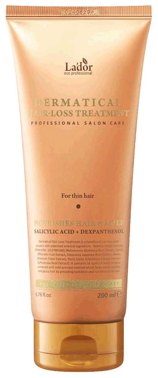 

Маска для волос La'dor против выпадения волос Dermatical Hair-Loss Treatment For Thin Hair 200ML