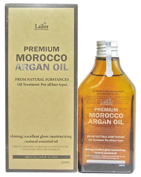 Марокканское аргановое масло для волос La'dor Premium Morocco Argan Hair Oil 100ml