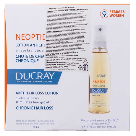 Лосьон Ducray против выпадения волос для женщин 3x30 мл - фото 4
