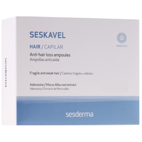 Средство в ампулах от выпадения волос Sesderma Seskavel, 12 шт. по 8 мл - фото 3