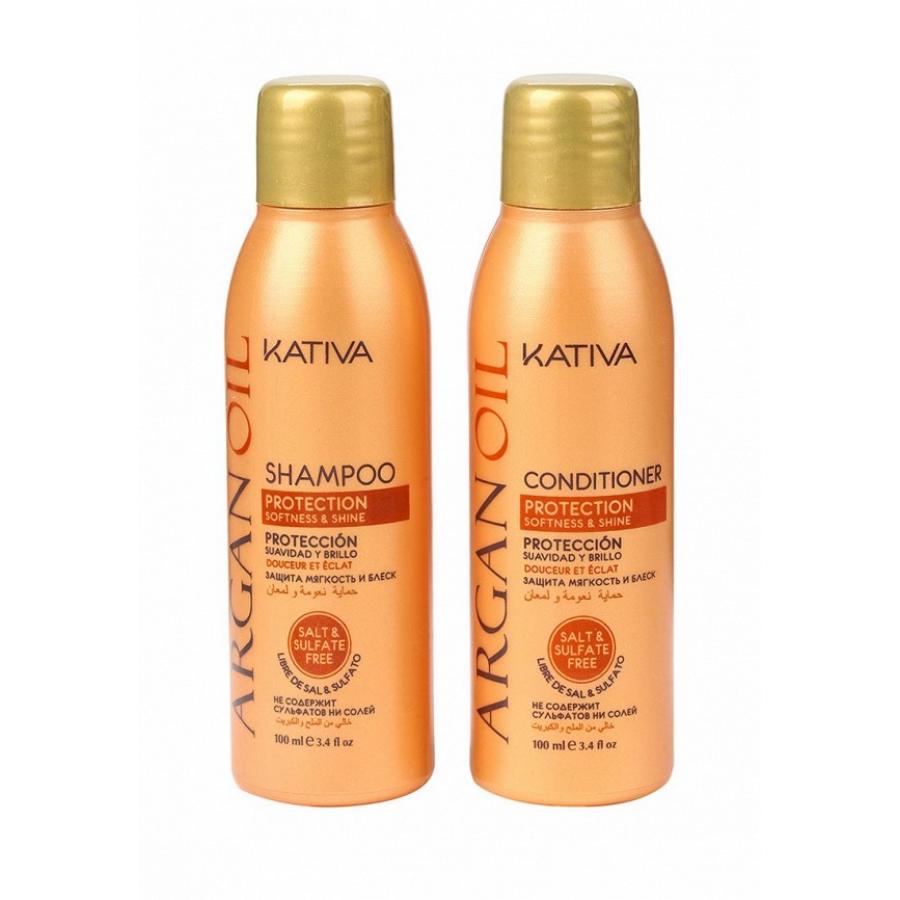 Набор для волос Kativa Argan Oil, 2*100 мл, увлажнение и восстановление