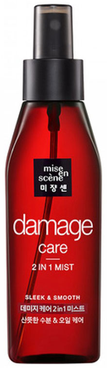 Восстанавливающий мист Mise En Scene Damage Care 2 in 1 Sleek & Smooth Mist