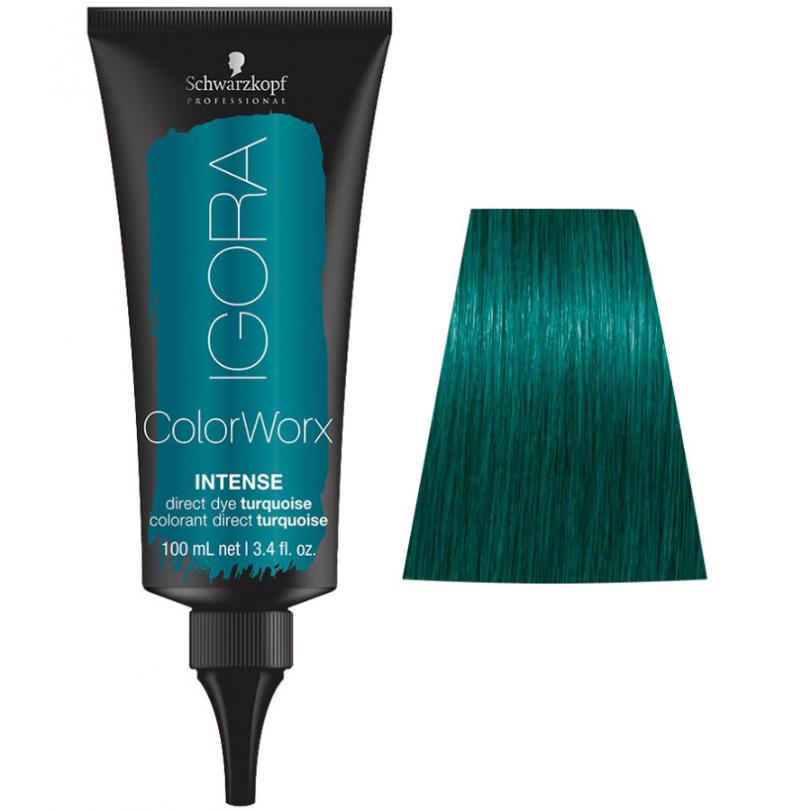 Краска для волос Schwarzkopf Professional Igora Color Worx Intense от-к Бирюзовый, 100 мл