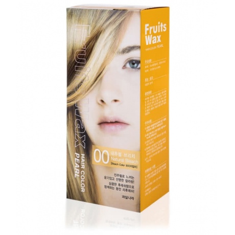Краска для волос на фруктовой основе Welcos Fruits Wax Pearl Hair Color #00 60 мл*60 г - фото 1