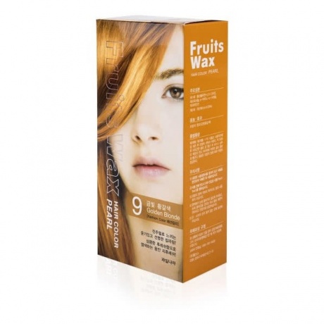 Краска для волос на фруктовой основе Welcos Fruits Wax Pearl Hair Color #09 60 мл*60 г - фото 1