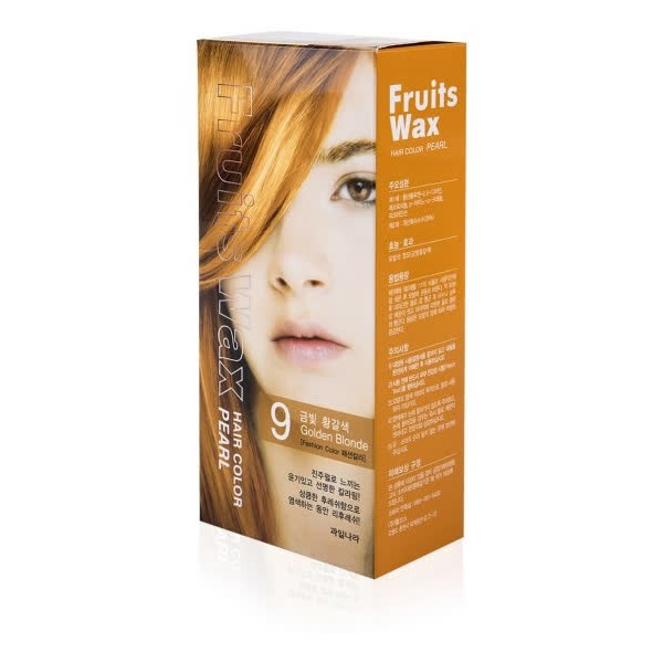 Краска для волос на фруктовой основе Welcos Fruits Wax Pearl Hair Color #09 60 мл*60 г