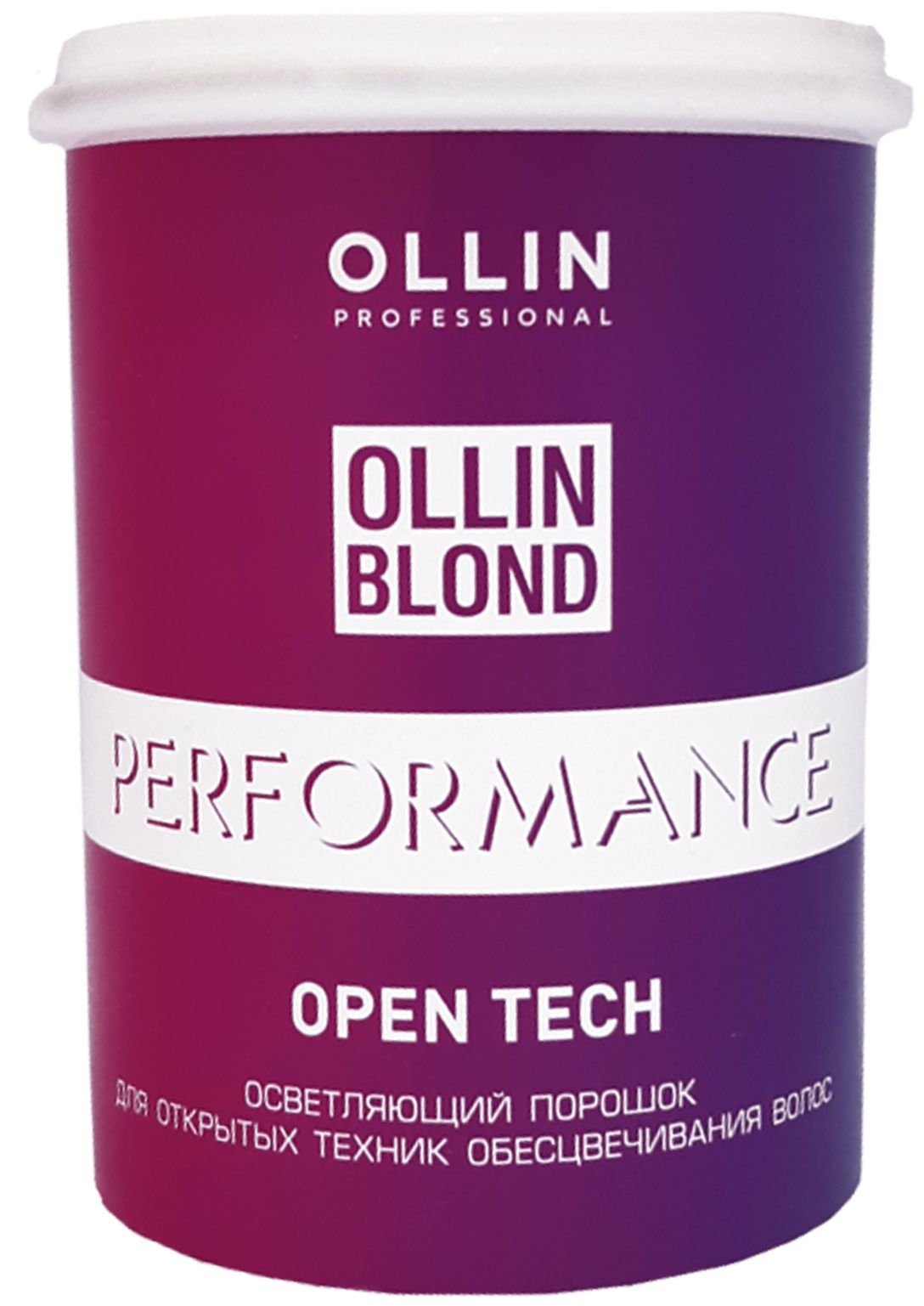 Осветляющий порошок для открытых техник обесцвечивания волос Ollin Blond Performance Open Tech 500г