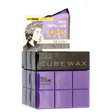 Воск для укладки волос Welcos Confume Cube Wax Wild Extreme 80 г - фото 2