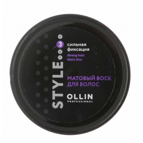 Матовый воск для волос Ollin Professional Style сильной фиксации 50г - фото 4