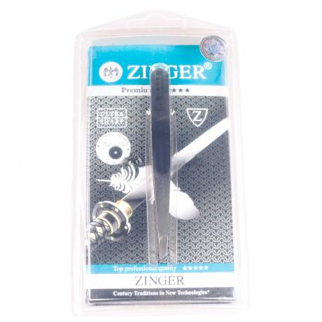 Пинцет для бровей скошенный Zinger Premium 5311 - фото 2
