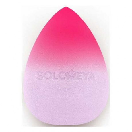 Косметический спонж для макияжа Solomeya меняющий цвет «Purple-pink» - фото 4