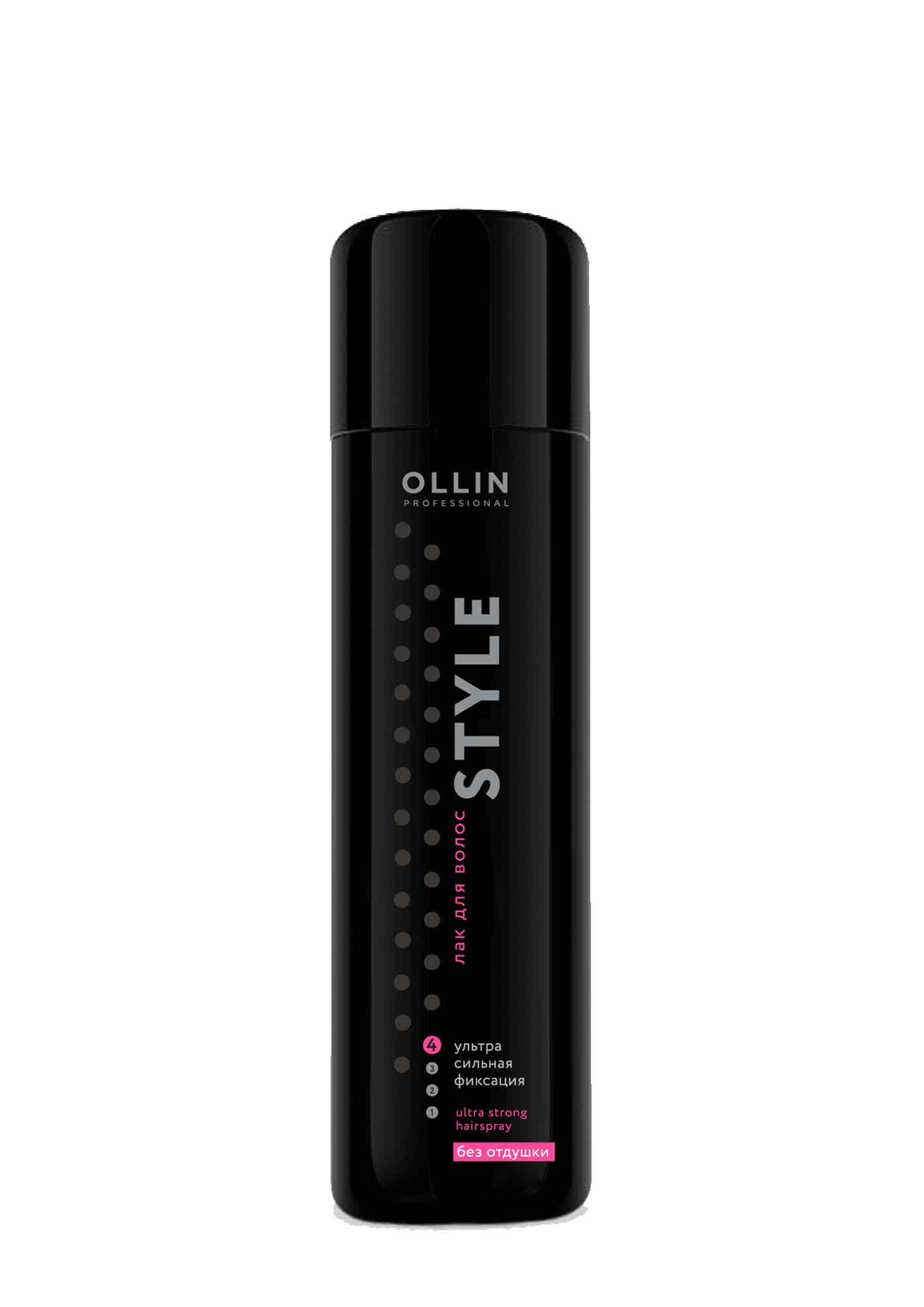 Лак для волос Ollin Professional Style ультрасильной фиксации без отдушки 250мл