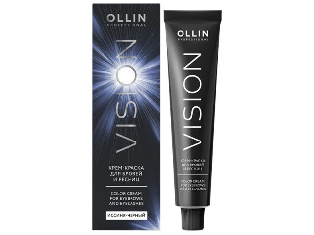 Крем-краска для бровей и ресниц Ollin Professional Vision (Иссиня-черный) 20мл