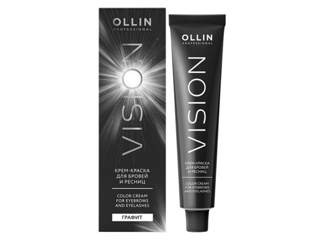 Крем-краска для бровей и ресниц Ollin Professional Vision (Темный графит) 20мл