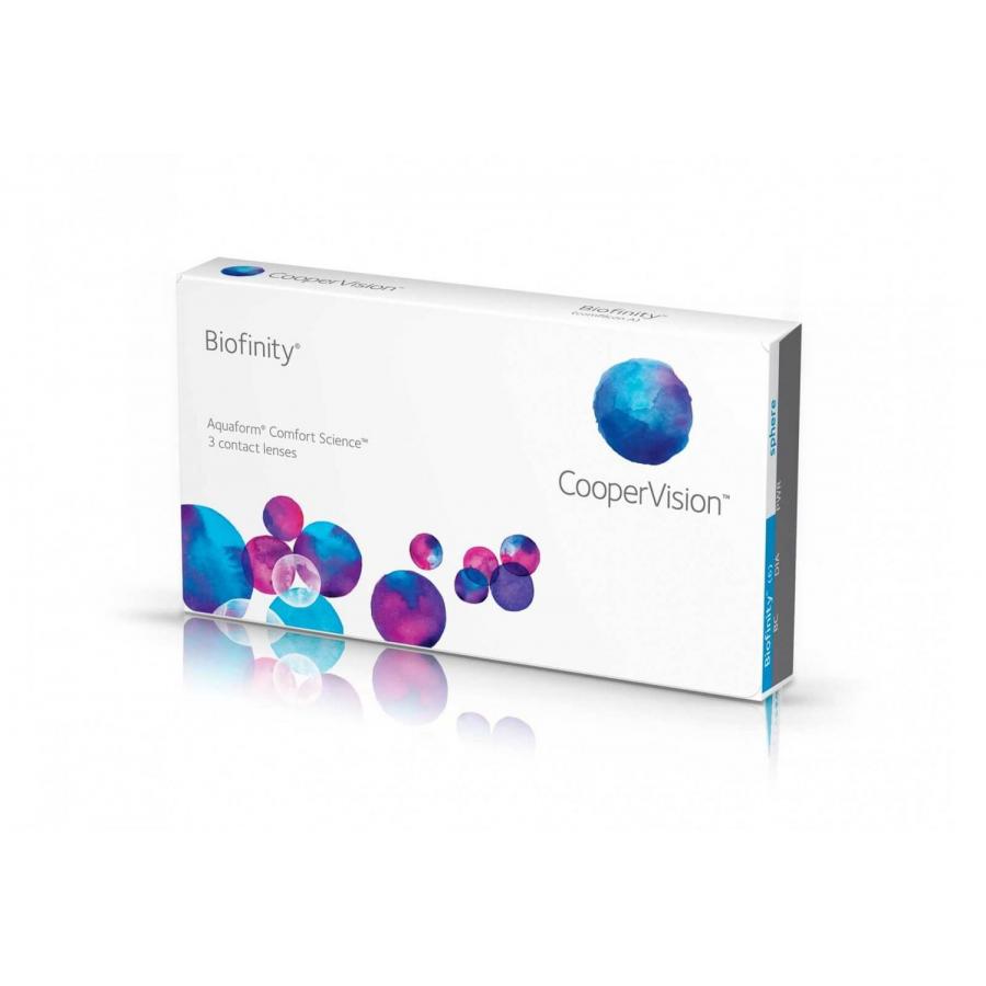 

Контактные линзы CooperVision Biofinity, 3 шт, R:8,6 D:-01,50