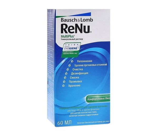 Раствор для линз ReNu Multi Plus (60ml)
