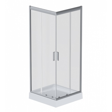 Душевое ограждение 90х90 AM.PM Gem W90G-403-090MT серебристый