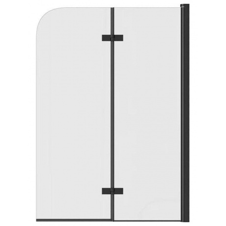 Шторка на ванну Teymi Anni 1400х1000 прозрачное стекло профиль черный матовый T00280 19613₽