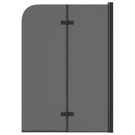 Шторка на ванну Teymi Anni S 1400х1000 тонированное стекло профиль черный матовый T00281 20500₽