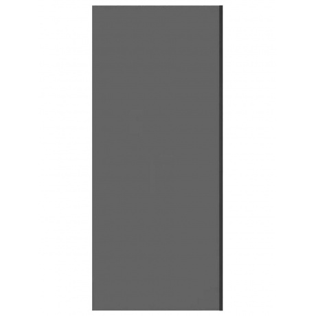 шторка на ванну Teymi Timo S 60х140 тонированное закаленное стекло профиль черный матовый T00272 11525₽