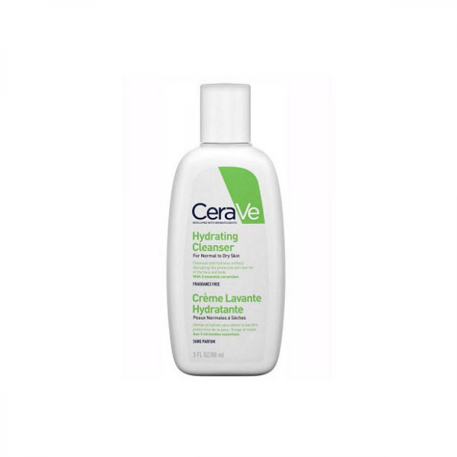 CeraVe Увлажняющий очищающий крем-гель для нормальной и сухой кожи лица и тела, 88 мл