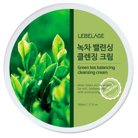 Очищающий крем для снятия макияжа Lebelage Green Tea Moisture Cleaning Cleansing Cream, 300мл - фото 2