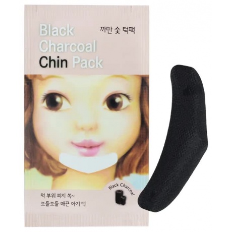 Очищающая полоска для подбородка Etude House Black Charcoal Chin Pack - фото 2