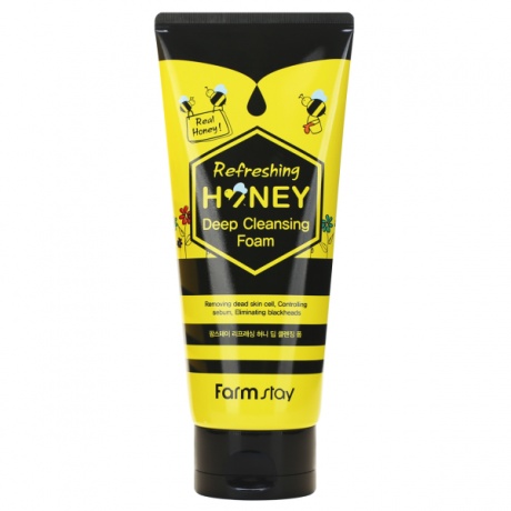 Пенка глубокого очищения с экстрактом меда FarmStay Refreshing Honey Deep Cleansing Foam, 180ml - фото 2