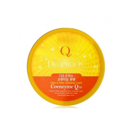 Крем для лица очищающий с коэнзимом Q10 Premium Deoproce Clean &amp; Deep Coenzyme Q10 Cleansing Cream 300g - фото 2