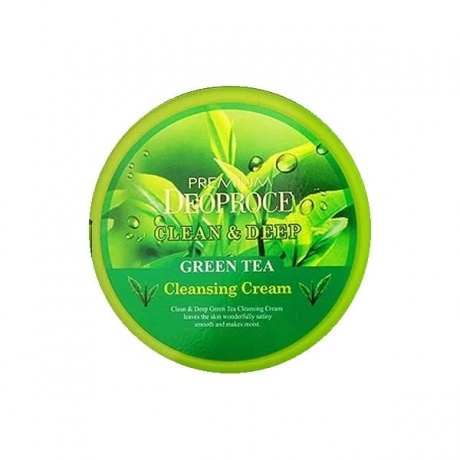 Крем для лица очищающий с экстрактом зеленого чая Premium Deoproce Clean &amp; Deep Green Tea Cleansing Cream 300g - фото 2