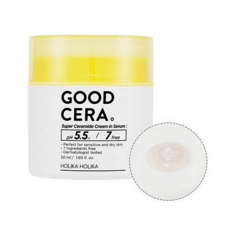 Holika Holika Набор миниатюр крема-сыворотки Good Cera Super Ceramide Cream In Serum, 50 мл + 30 мл - фото 2