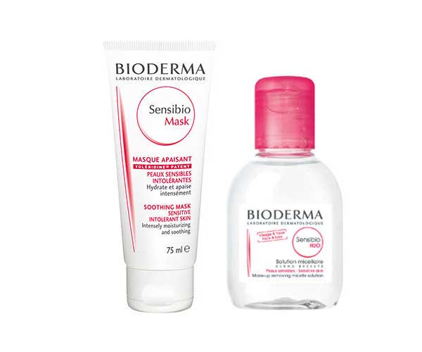 Набор Bioderma Sensibio для чувствительной кожи: Маска 75мл + H2O 100мл