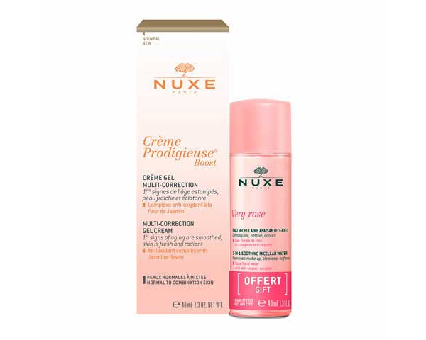 Набор Nuxe Creme Prodigieuse Boost гель-крем 40мл + мицеллярная вода 40мл